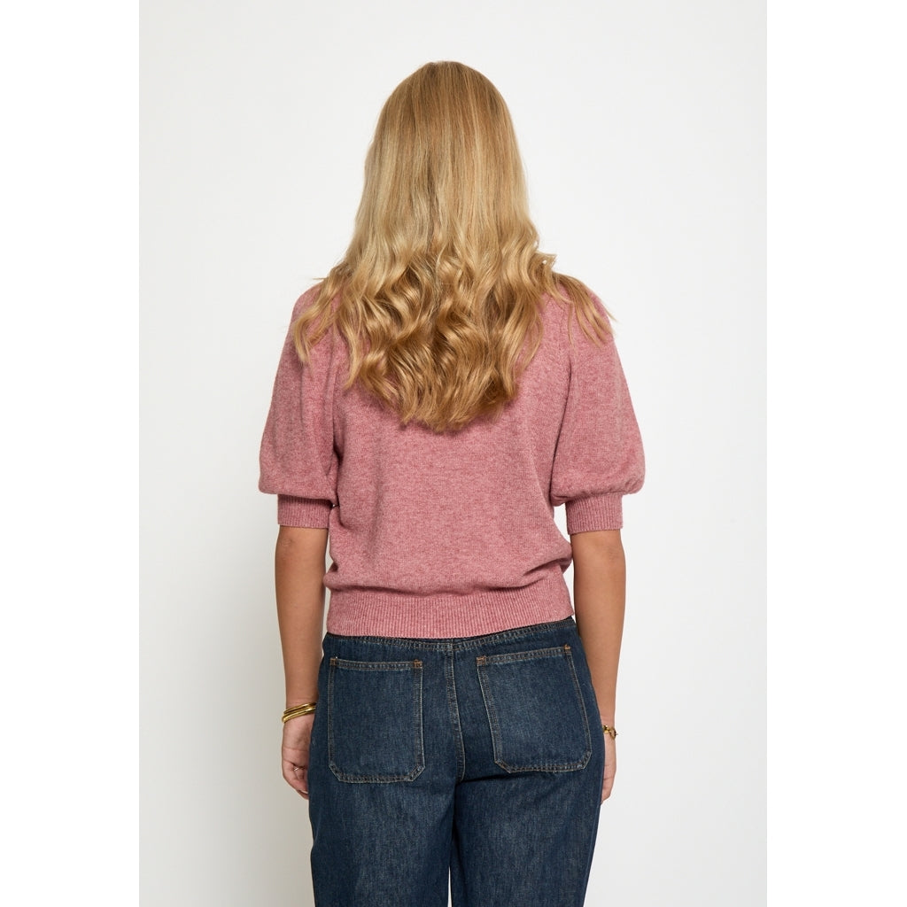DESIRES CHARITY KNIT PULLOVER | ROSE MELANGE