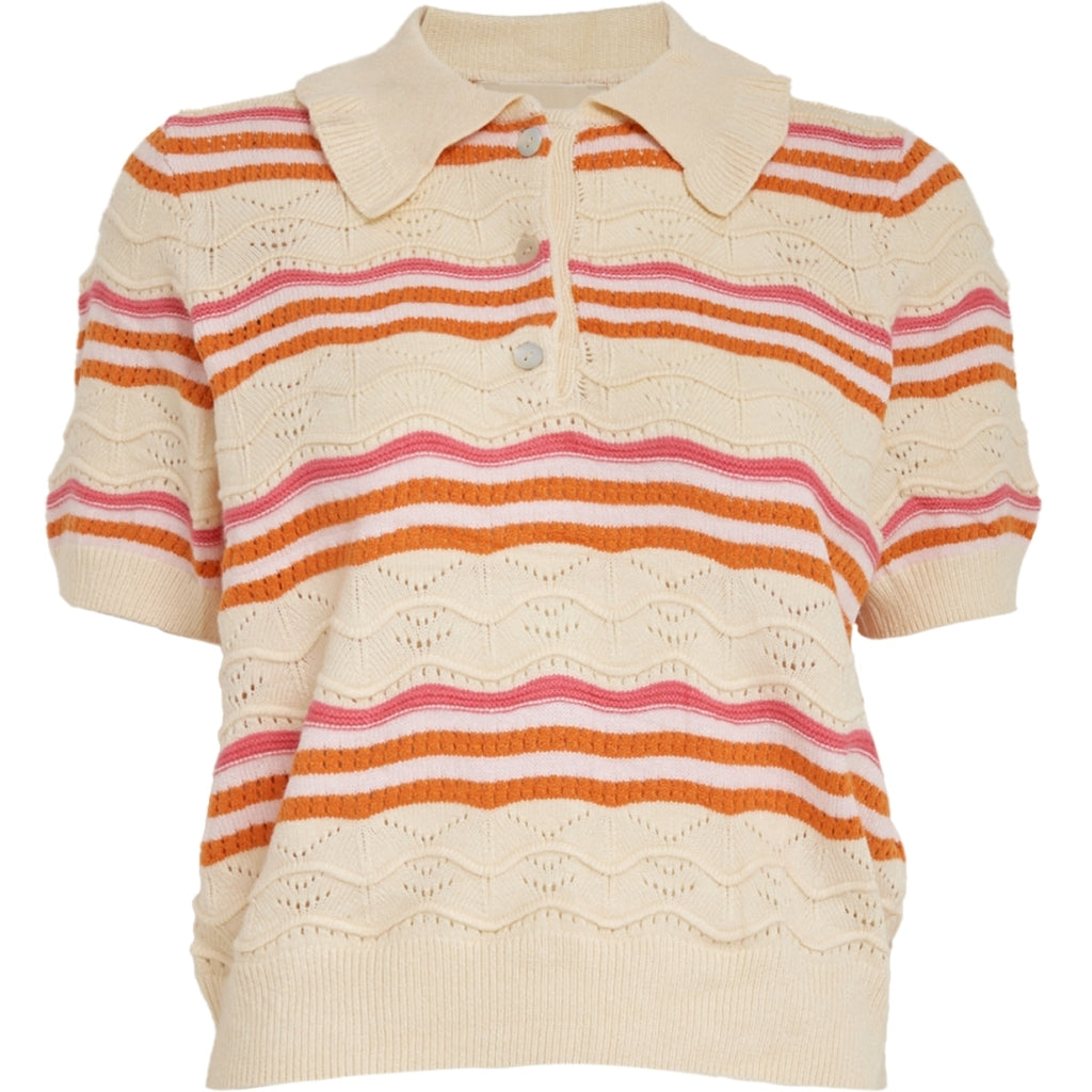 PEPPERCORN NARA KNIT TOP | GREY STRIPE