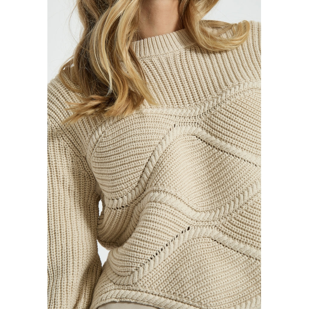 PEPPERCORN SIF MOCK NECK KNIT PULLOVER | ZAND