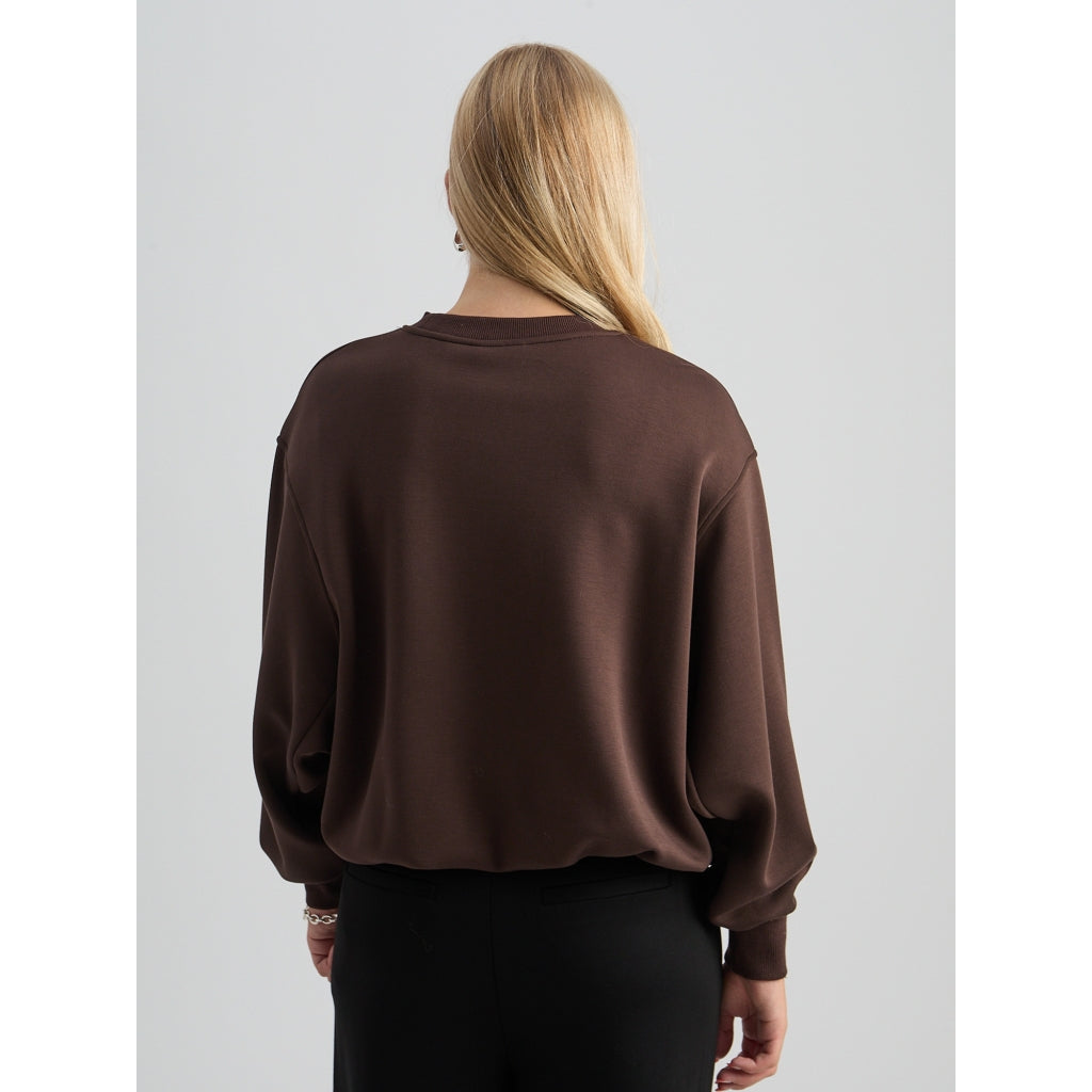 PEPPERCORN SINNA GRS SWEATER | JAVA BROWN