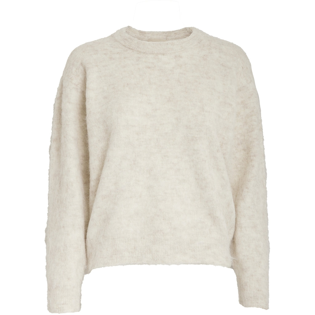 PEPPERCORN SYLVIE KNIT PULLOVER | WHITECAP GREY MELANGE