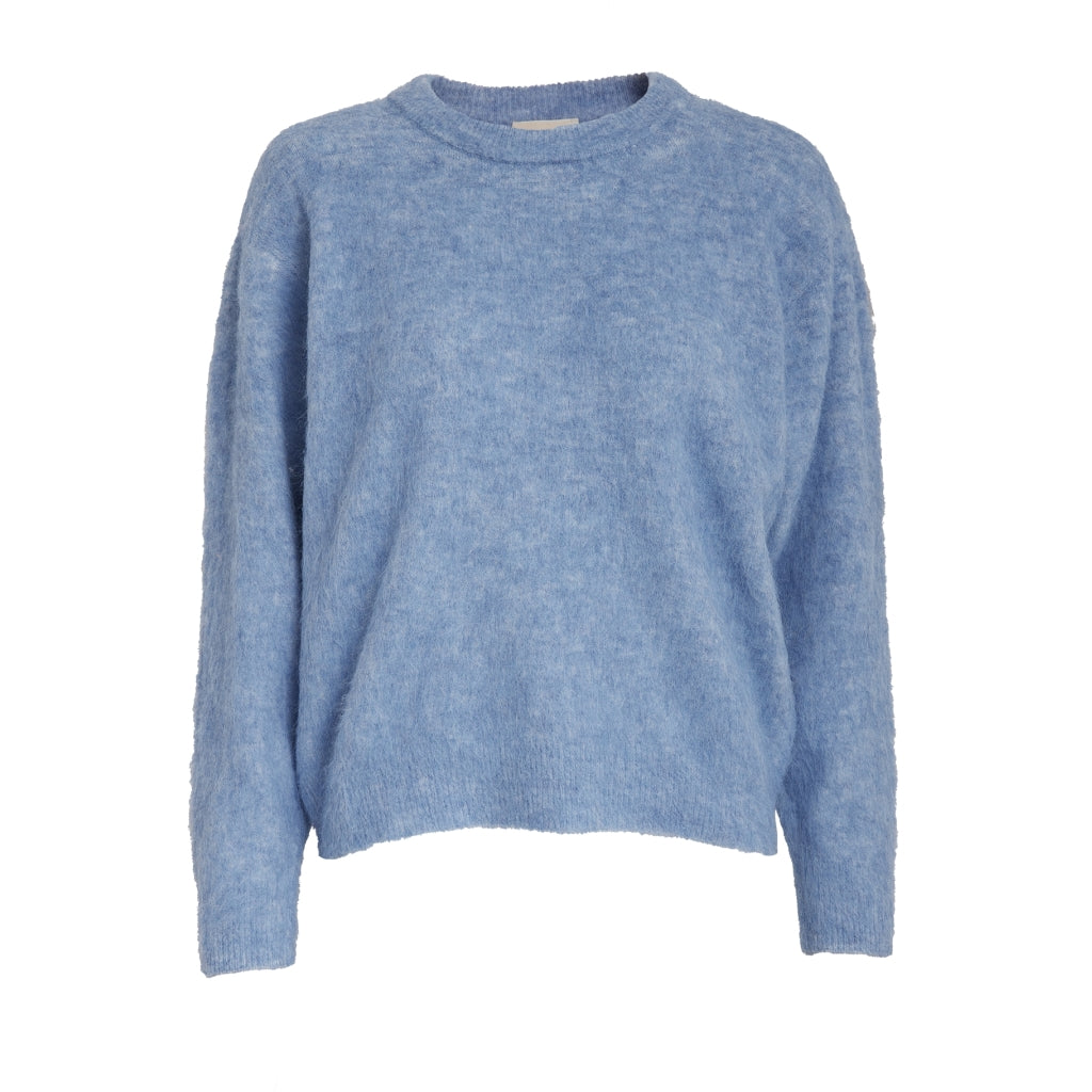 PEPPERCORN SYLVIE KNIT PULLOVER | PLACID BLUE MELANGE
