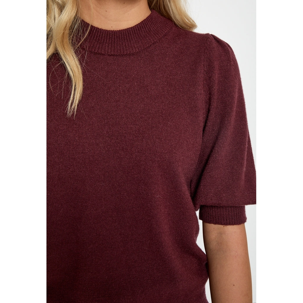 DESIRES CHARITY KNIT PULLOVER | TAWNY PORT