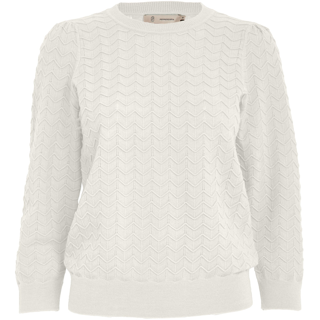 PEPPERCORN ROSY 3/74 SLEEVE PULLOVER | CLOUD DANCER