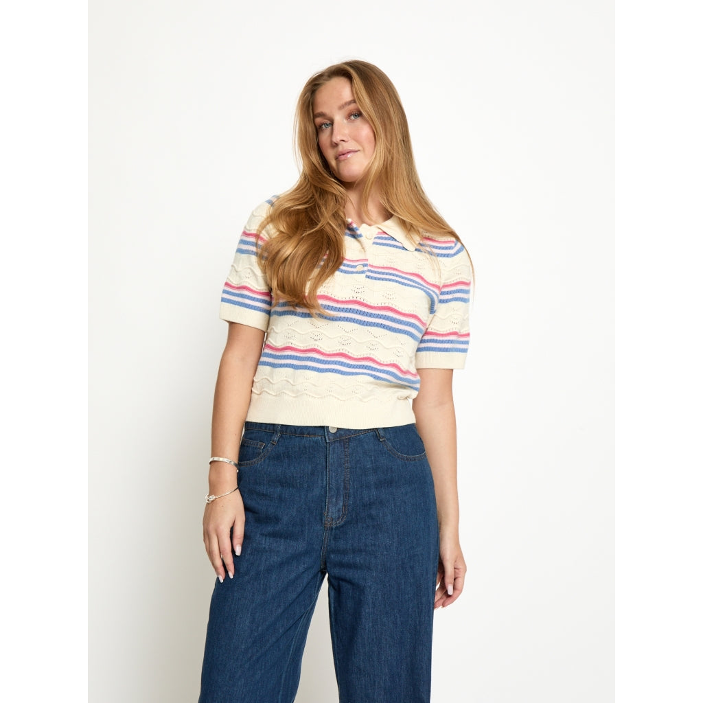 PEPPERCORN NARA KNIT TOP | BLUE STRIPE