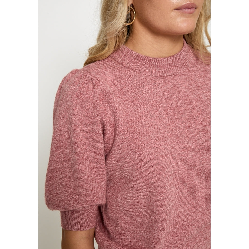 DESIRES CHARITY KNIT PULLOVER | ROSE MELANGE