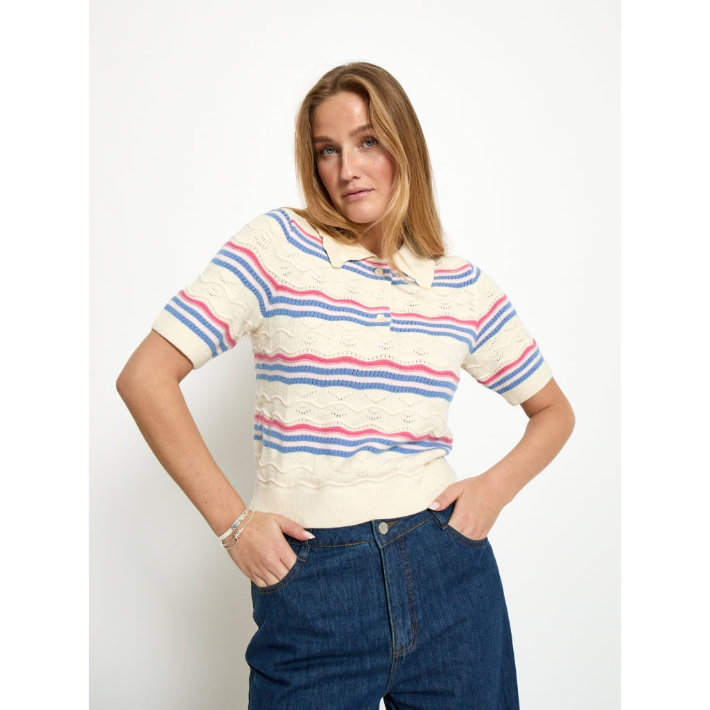 PEPPERCORN NARA KNIT TOP | BLUE STRIPE