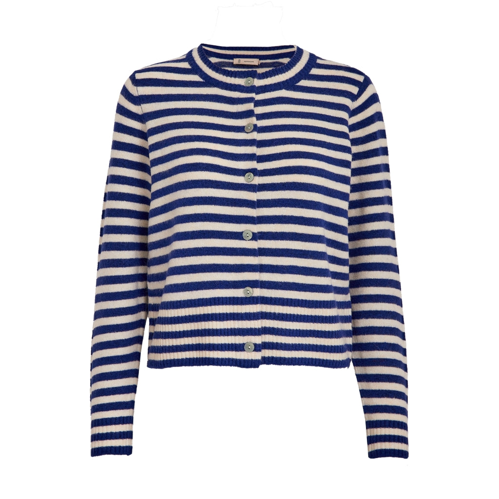 PEPPERCORN FABIENNE SHORT CARDIGAN | BLAUW