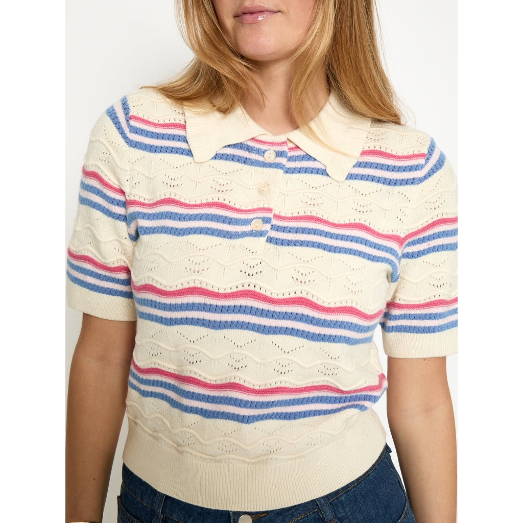 PEPPERCORN NARA KNIT TOP | BLUE STRIPE