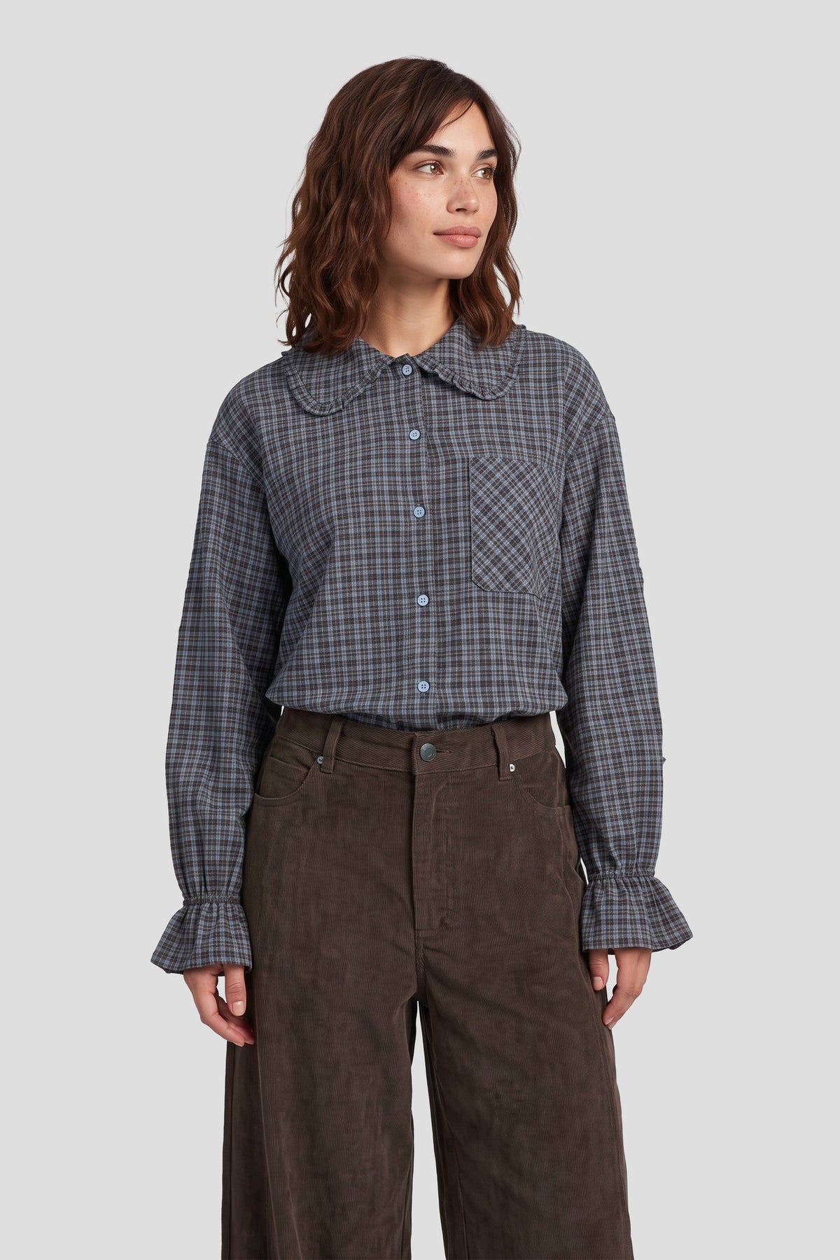 FLURESK NURA BLOUSE | DARK CHOCOLATE
