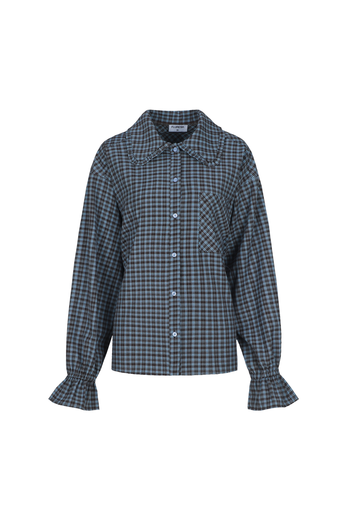 FLURESK NURA BLOUSE | DARK CHOCOLATE
