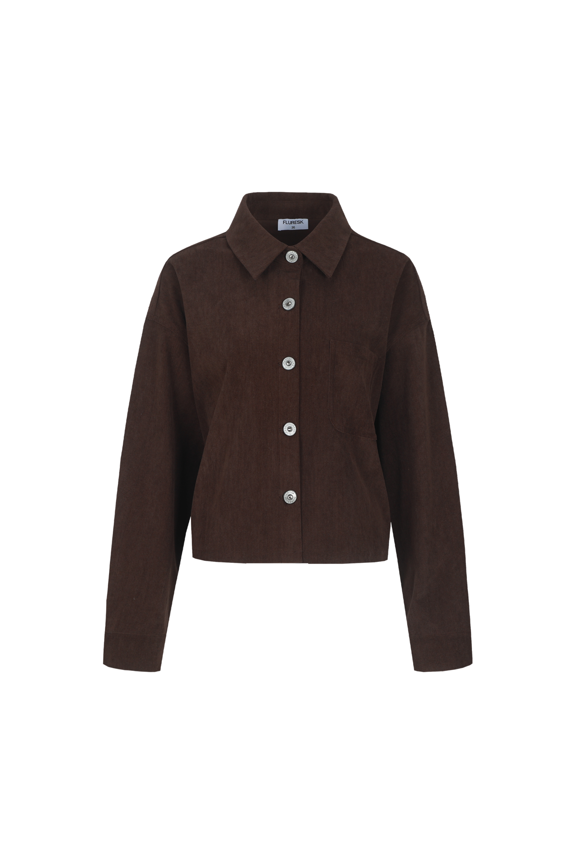 FLURESK SOLENE BLOUSE | DARK CHOCOLATE