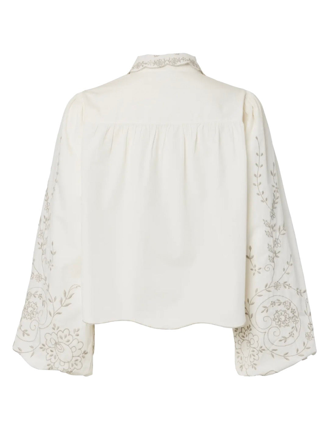 YAS GREYA LS EMBROIDERED SHIRT