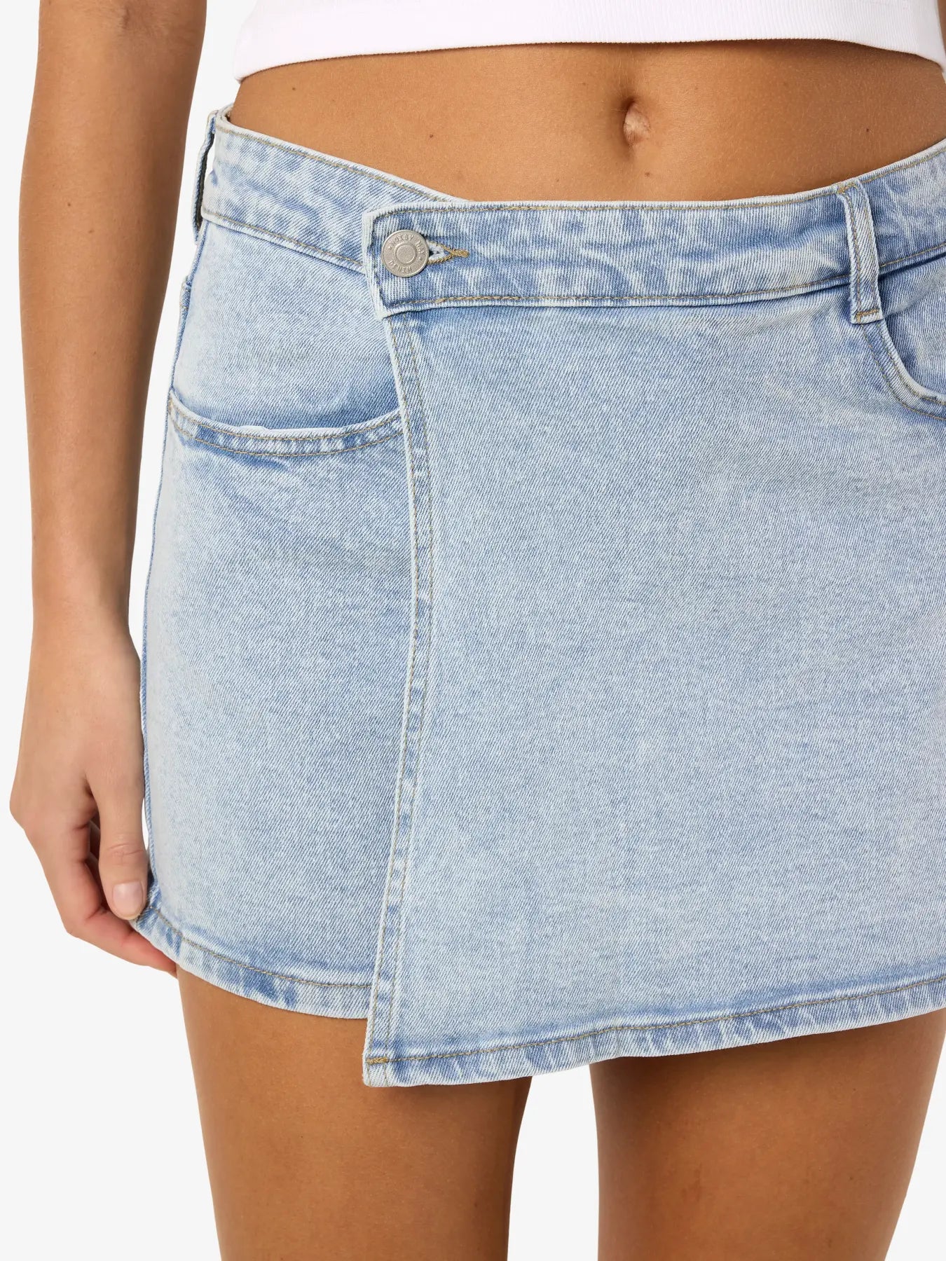 NOISY MAY NOAMI HW SHORT DENIM SKORT