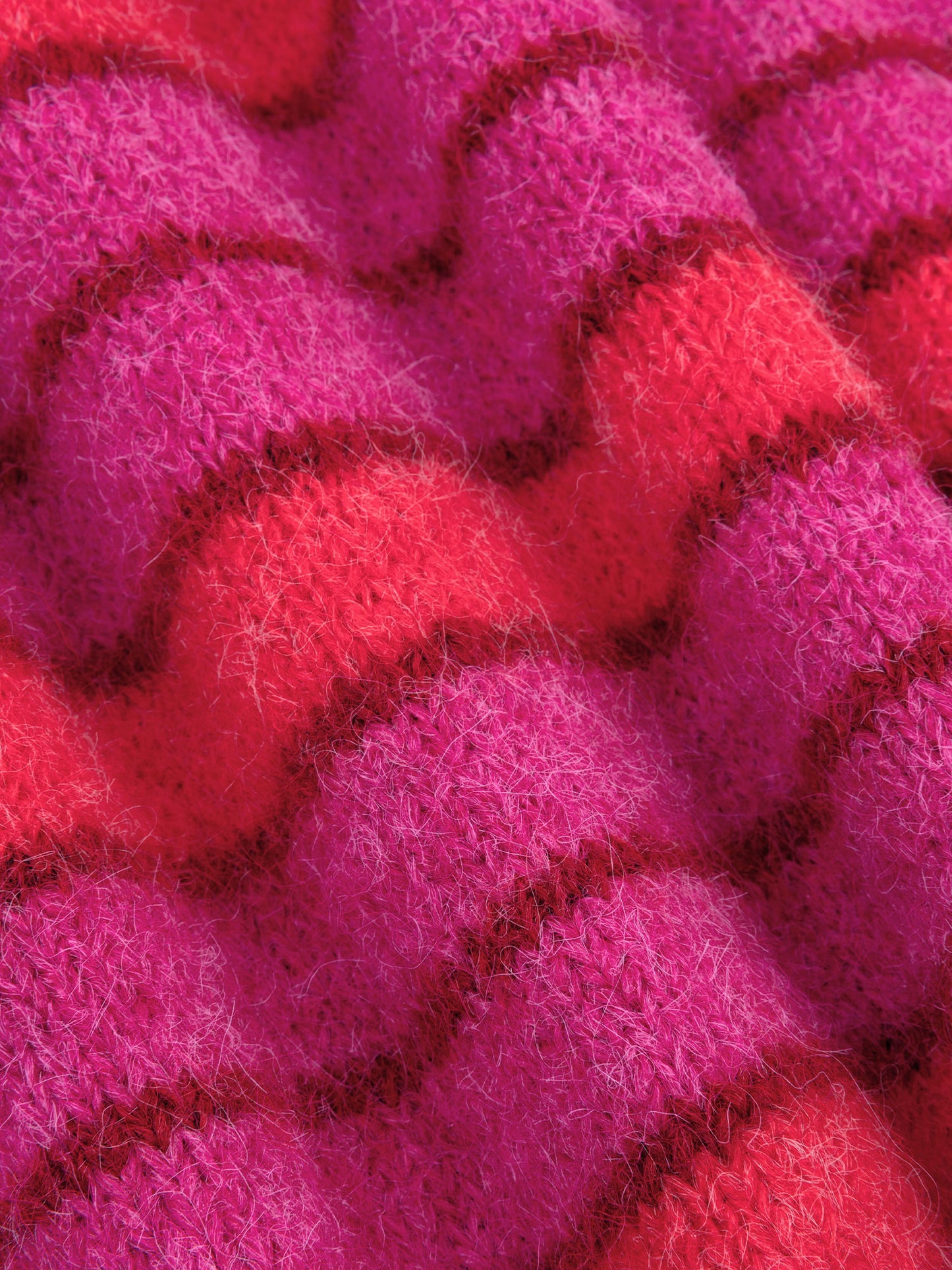 YDENCE CARDIGAN GINNY | FUCHSIA/RED
