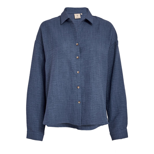 PEPPERCORN GABY SHIRT | PALACE BLUE