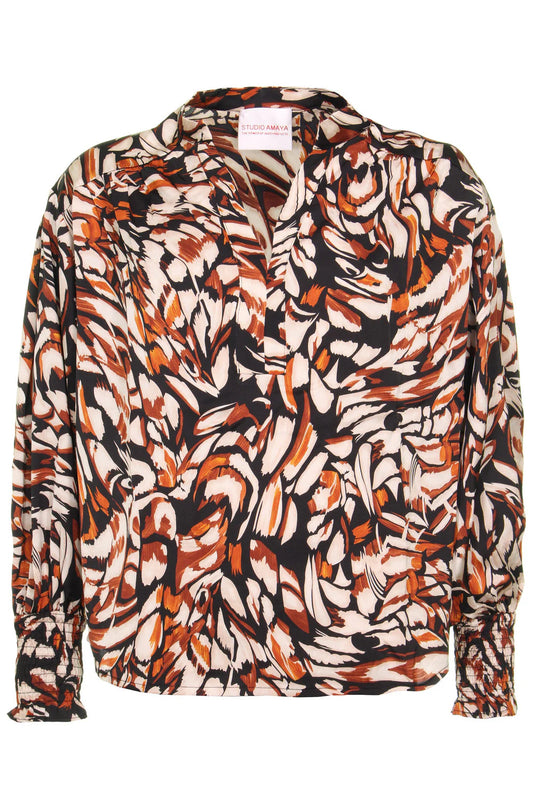 STUDIO AMAYA BLOUSE JANE BROWN BLACK