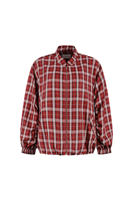 STUDIO AMAYA CHECK BOMBER