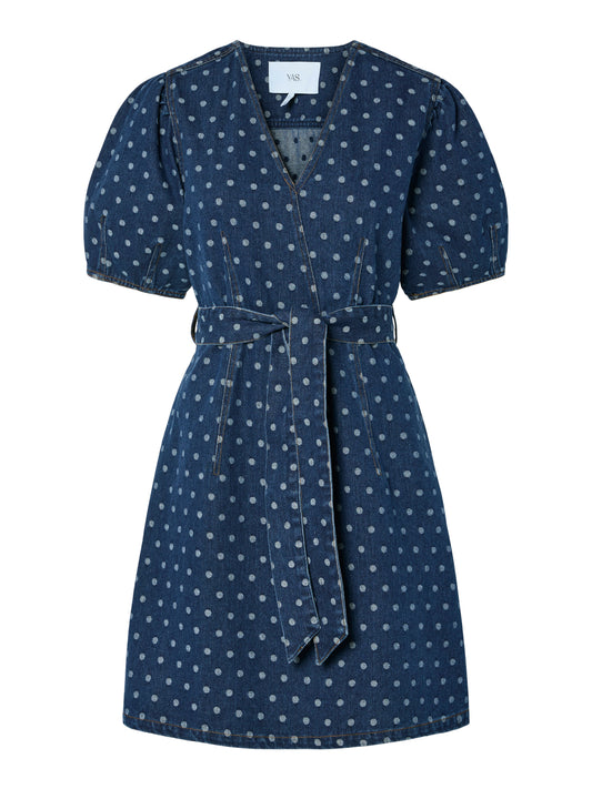 YAS PRIKKA 2/4 DENIM DRESS