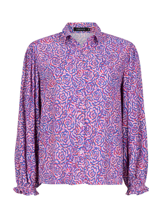YDENCE BLOUSE ALYSSA | BLUE ROSE