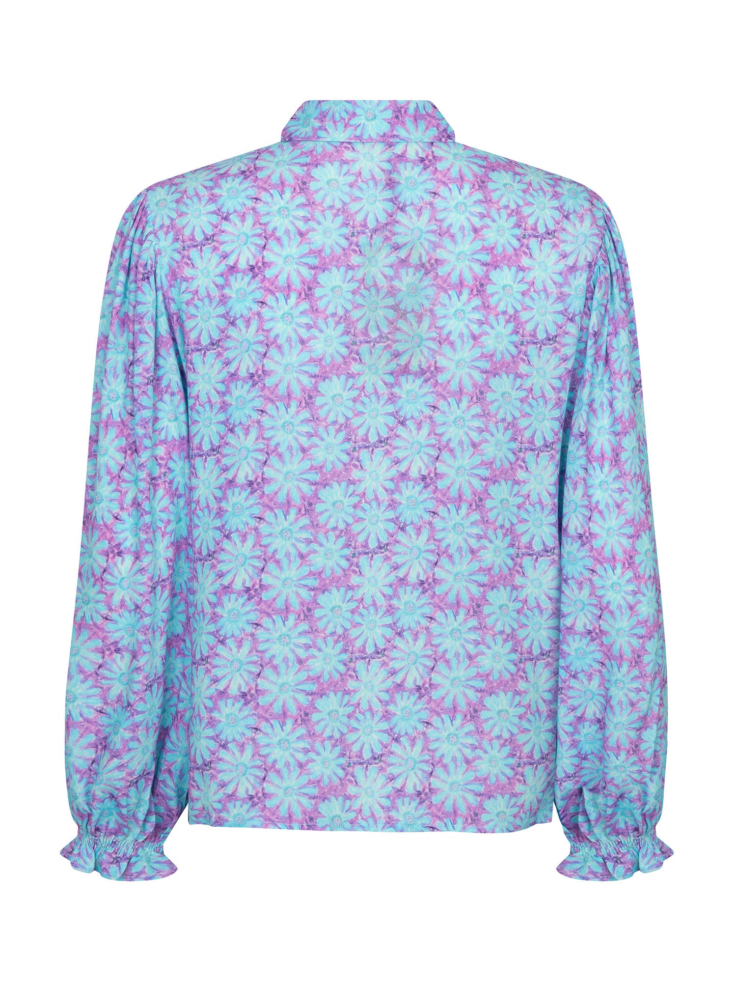 YDENCE BLOUSE ALYSSA | TURQUOISE FLOWER