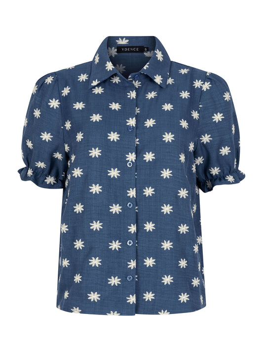 YDENCE BLOUSE VIVIENNE | DENIM BLUE