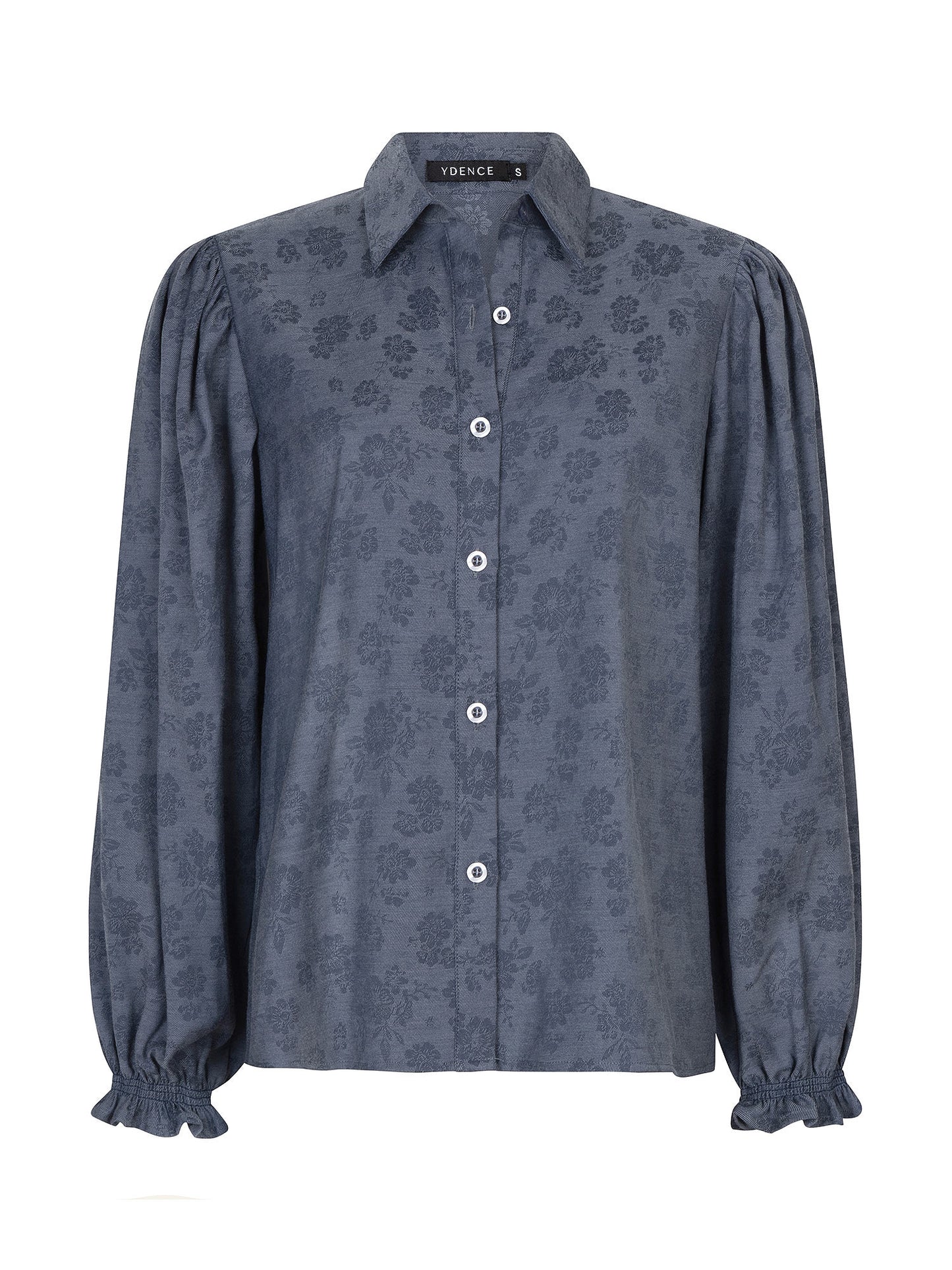 YDENCE BLOUSE BEAUDINE | DENIM FLOWER