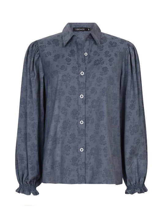 YDENCE BLOUSE BEAUDINE | DENIM FLOWER