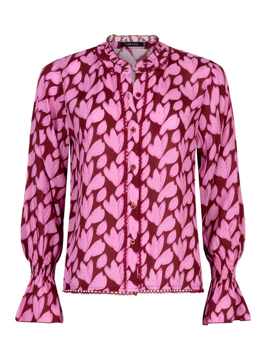 YDENCE BLOUSE FRANCESCA | PINK FLOWER
