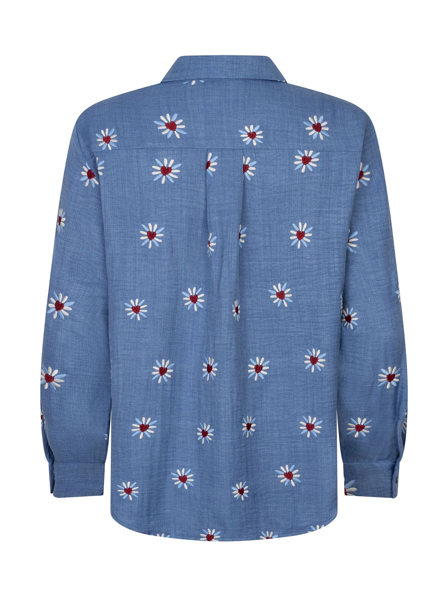 YDENCE BLOUSE GABIA | DENIM BLUE