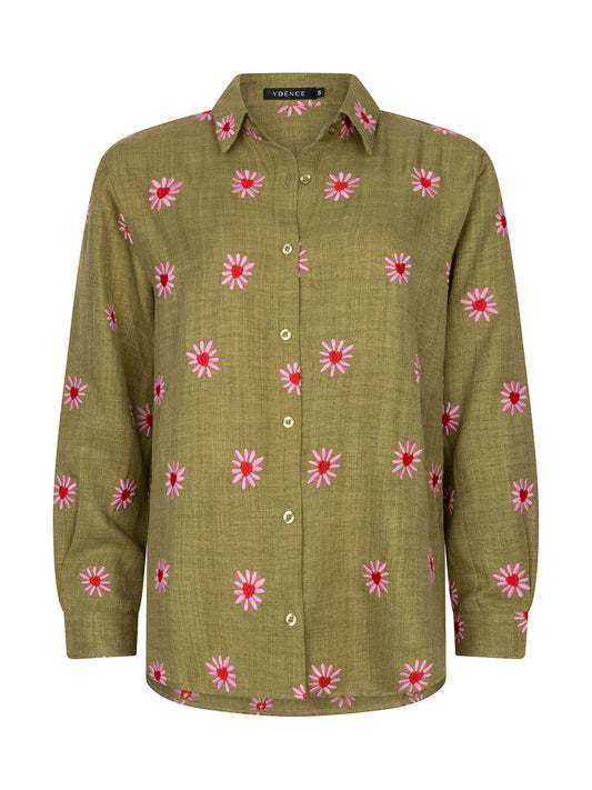 YDENCE BLOUSE GABIA | GREEN