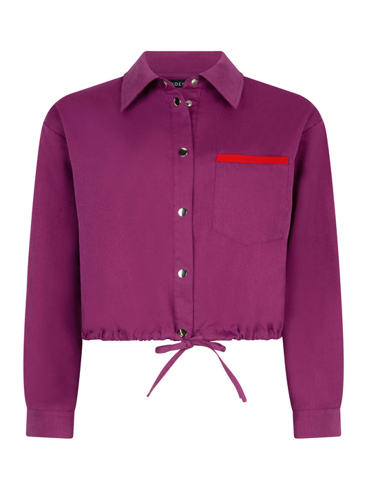 YDENCE BLOUSE KESS | FUCHSIA PURPLE/RED