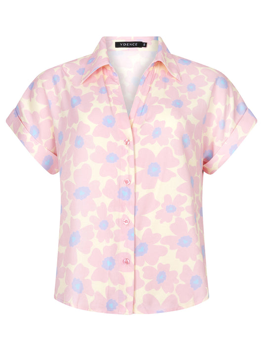 YDENCE BLOUSE TINA | SOFT PINK FLOWER