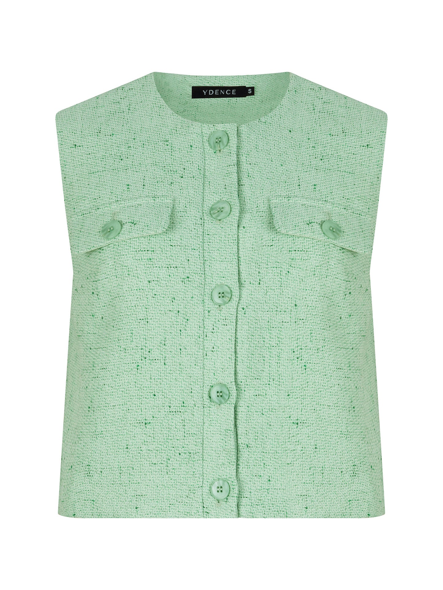 YDENCE GILET AMANDA | GROEN