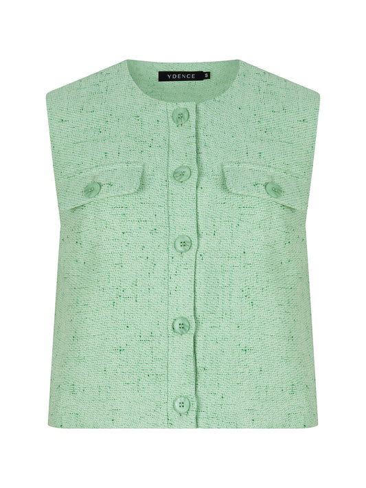 YDENCE GILET AMANDA | GROEN