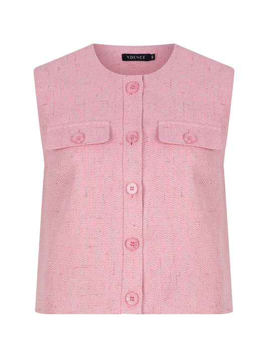 YDENCE GILET AMANDA | PINK