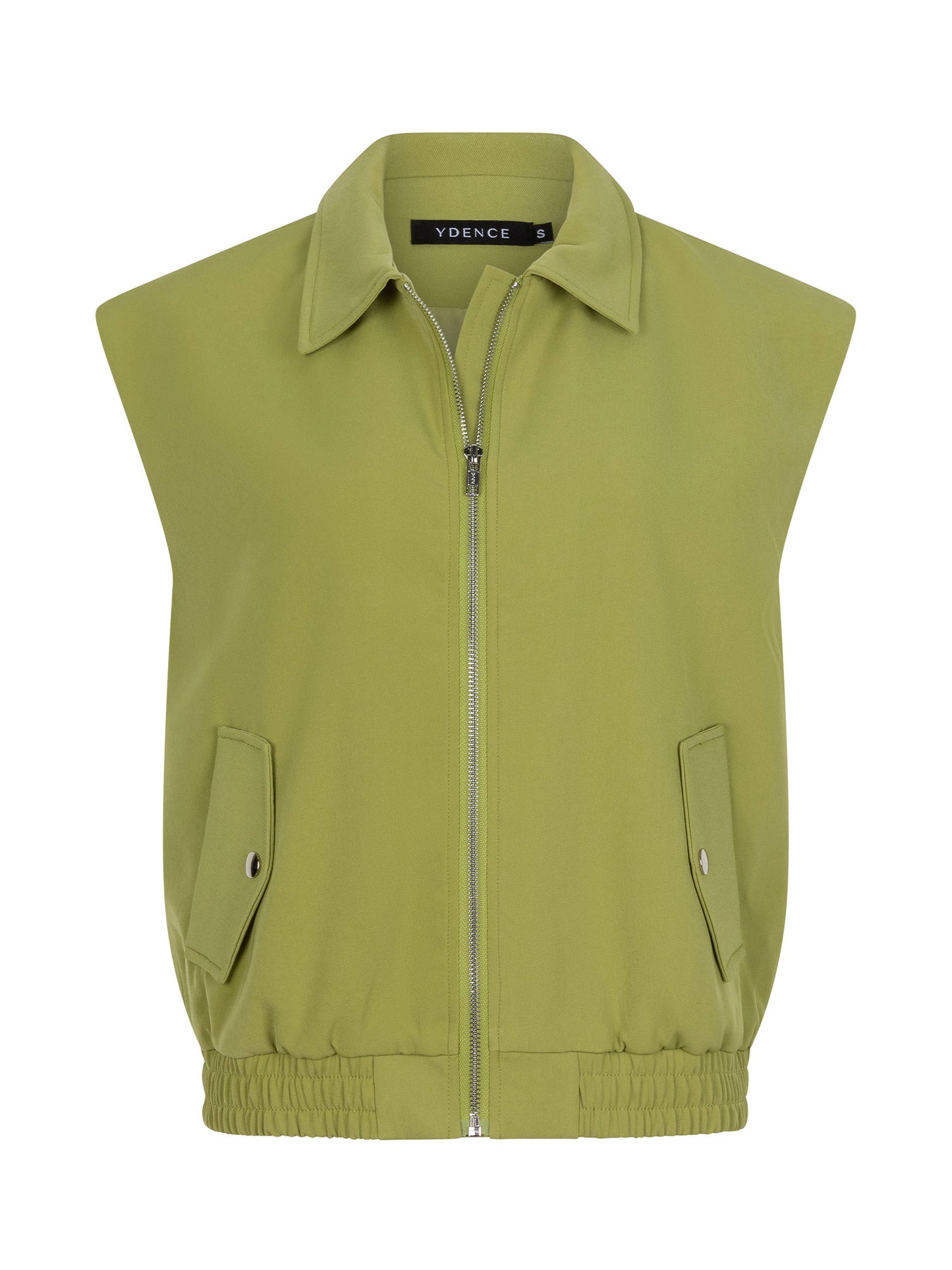 YDENCE GILET DANIELLE | APPLE GREEN
