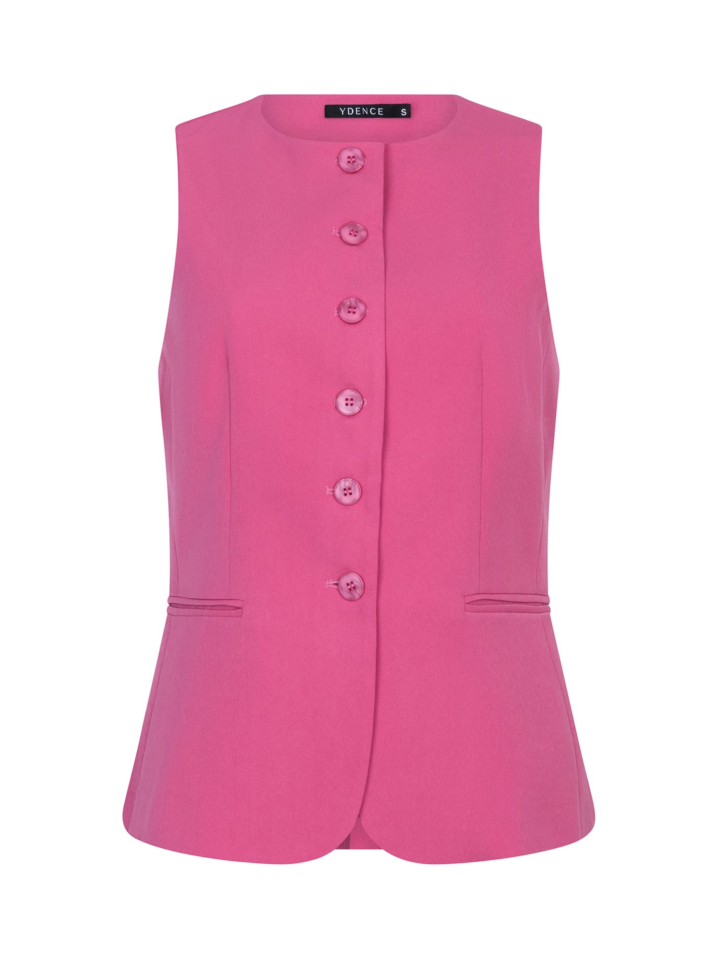 YDENCE GILET FABIENNE | BERRY PINK