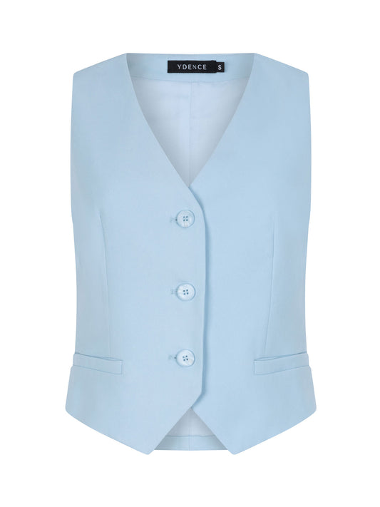 YDENCE GILET KAIA | LIGHT BLUE