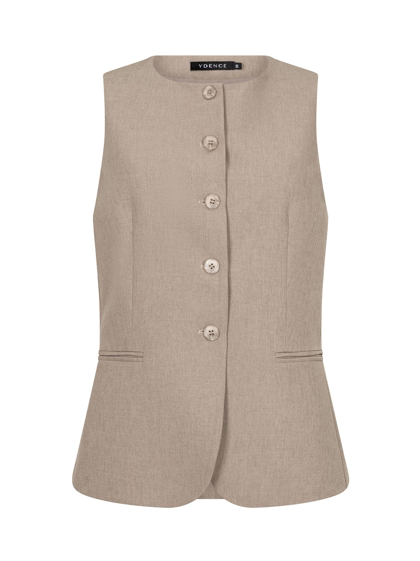 YDENCE GILET MELLIE | STONE GREY