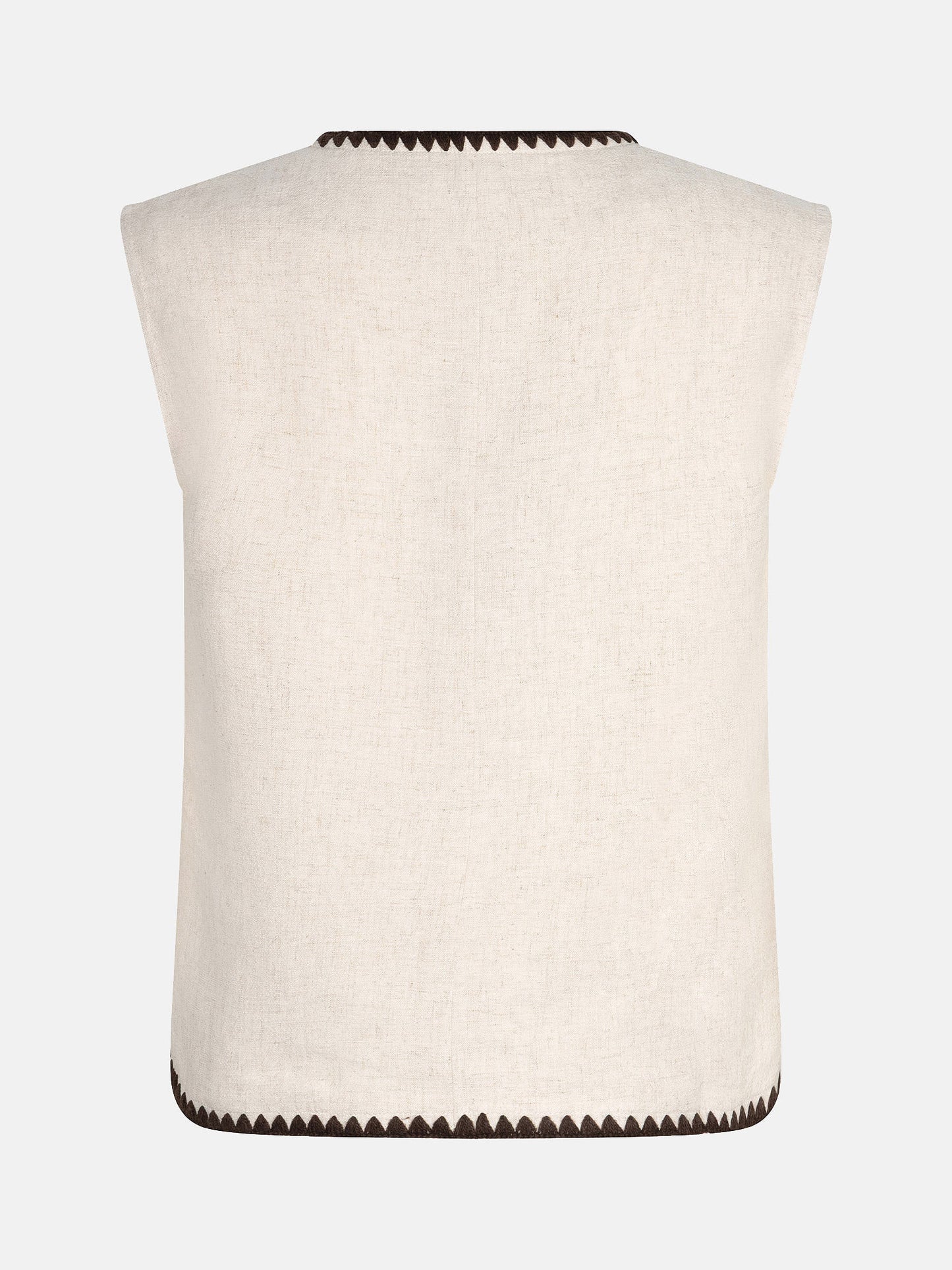 YDENCE GILET BILLIE | ECRU
