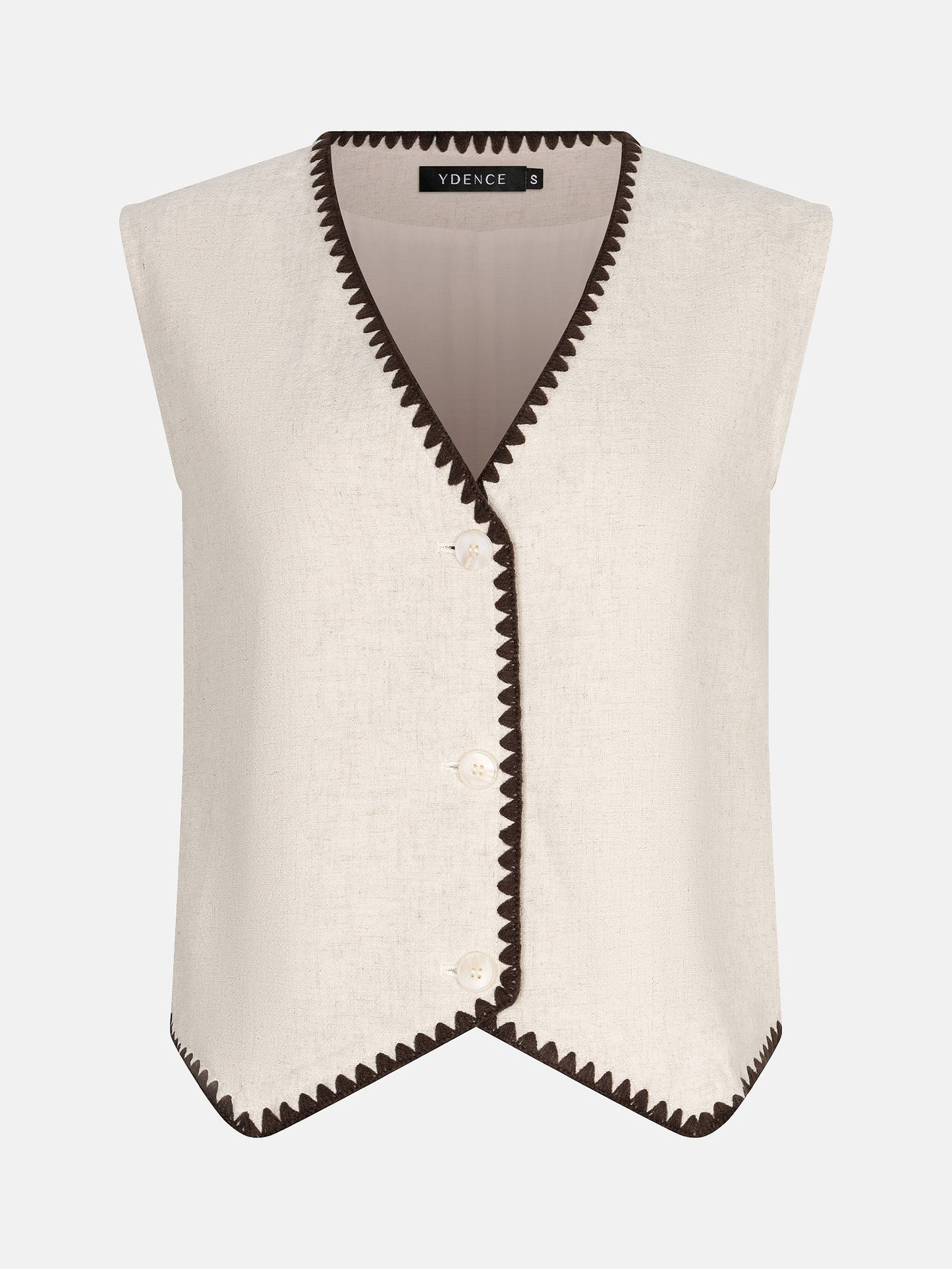 YDENCE GILET BILLIE | ECRU
