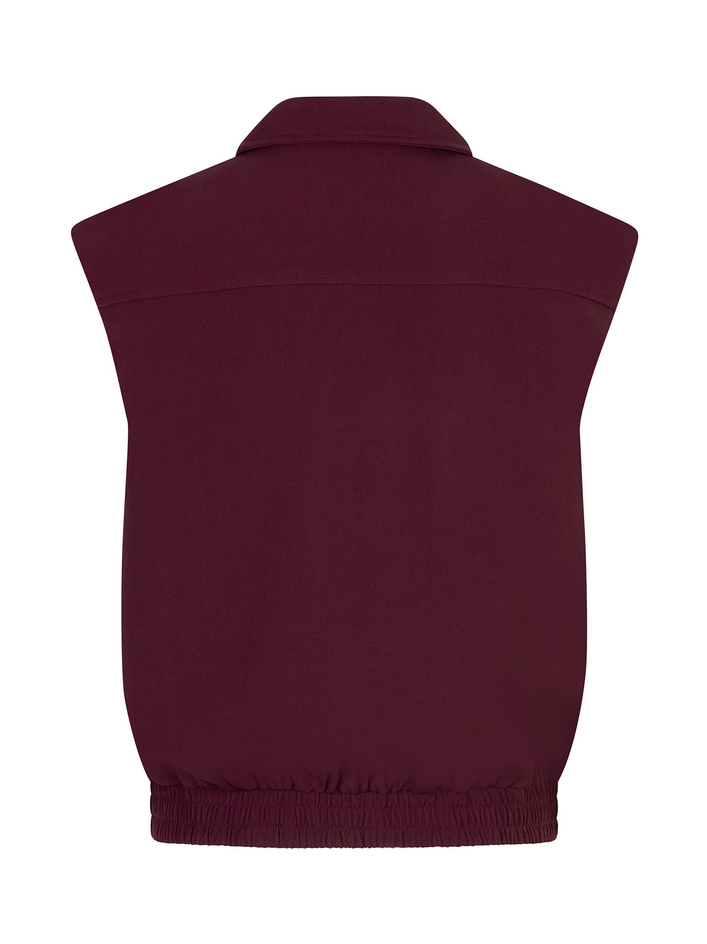 YDENCE GILET DANIELLE | BURGUNDY