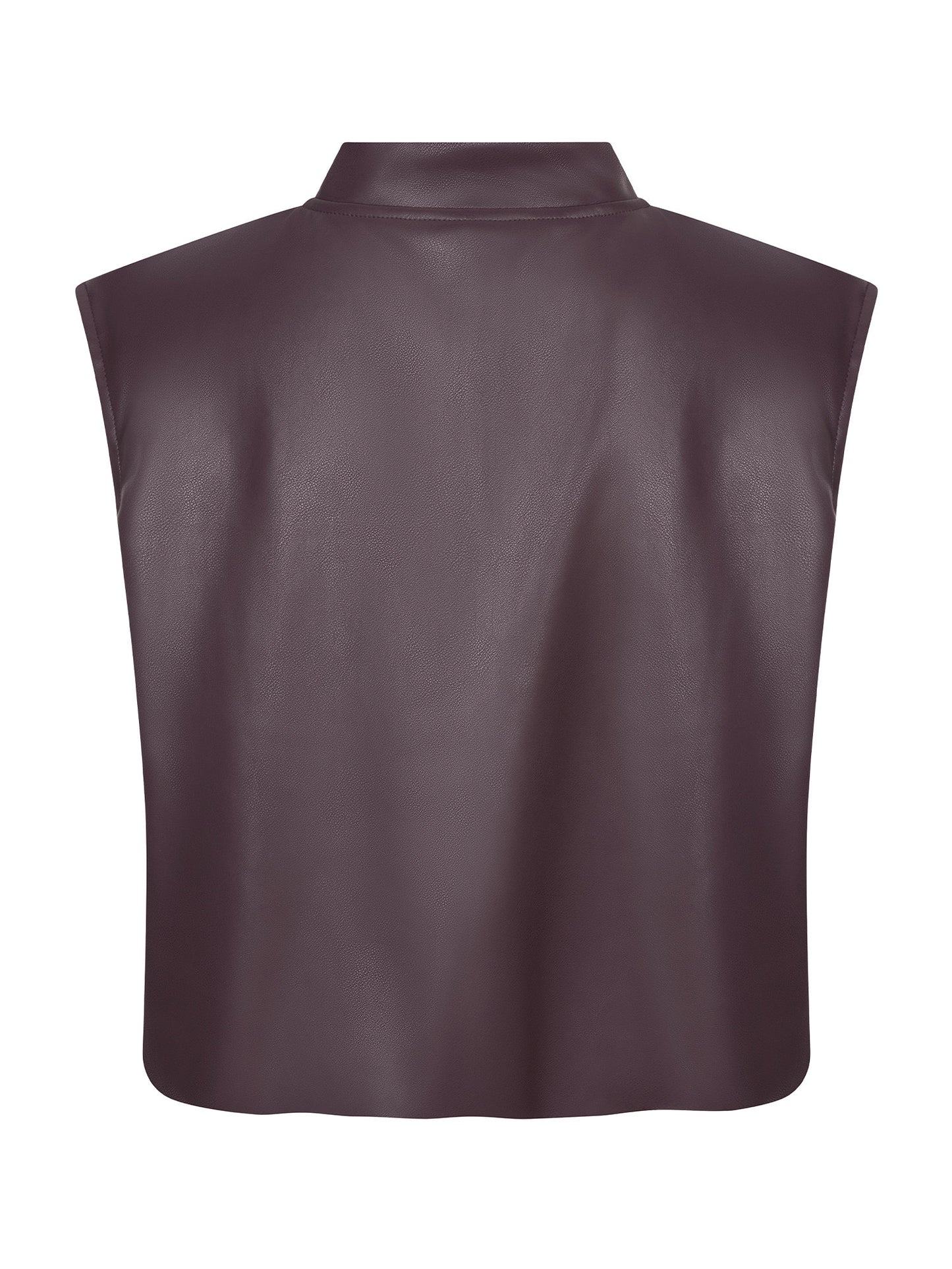 YDENCE GILET INEZ | AUBERGINE