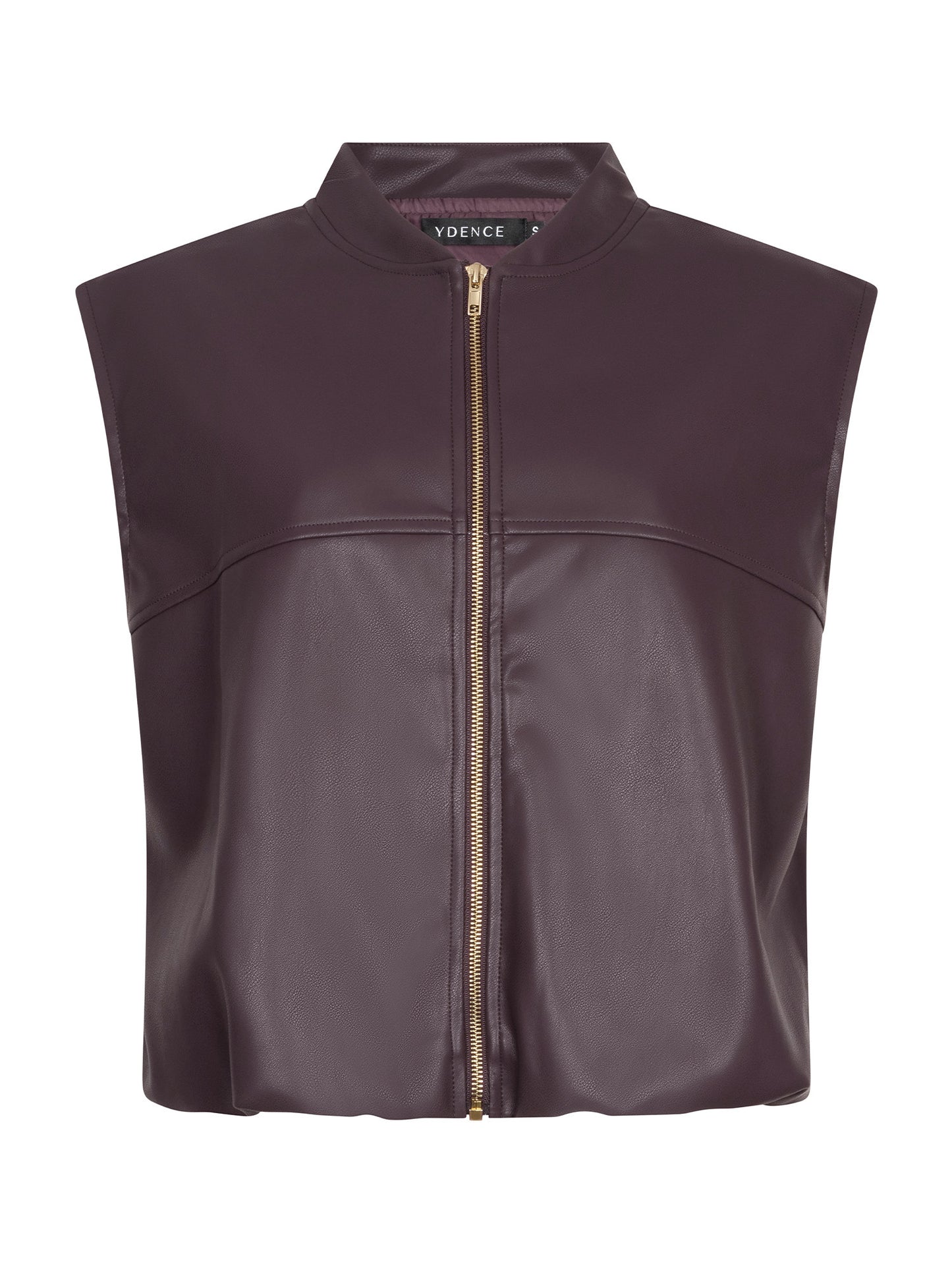YDENCE GILET INEZ | AUBERGINE