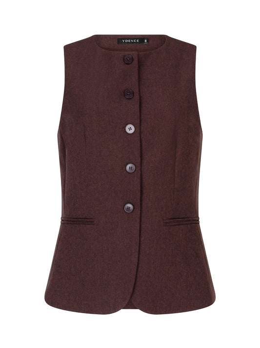 YDENCE GILET MELLIE | BRUIN