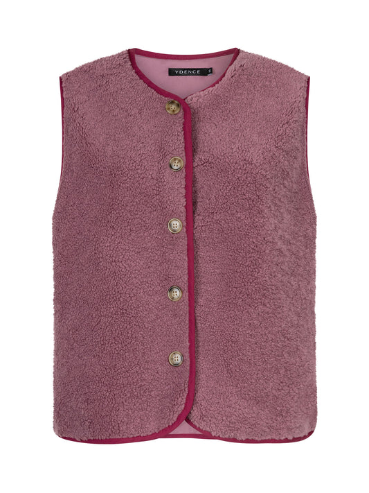 YDENCE GILET PUCK | MAUVE