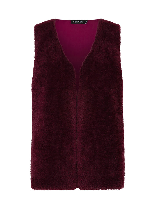 YDENCE GILET SASHA | BURGUNDY