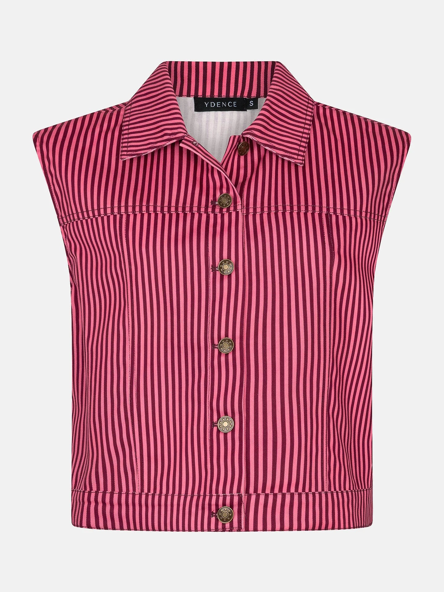 YDENCE GILET MARIT | CORAL PINK/BURGUNDY