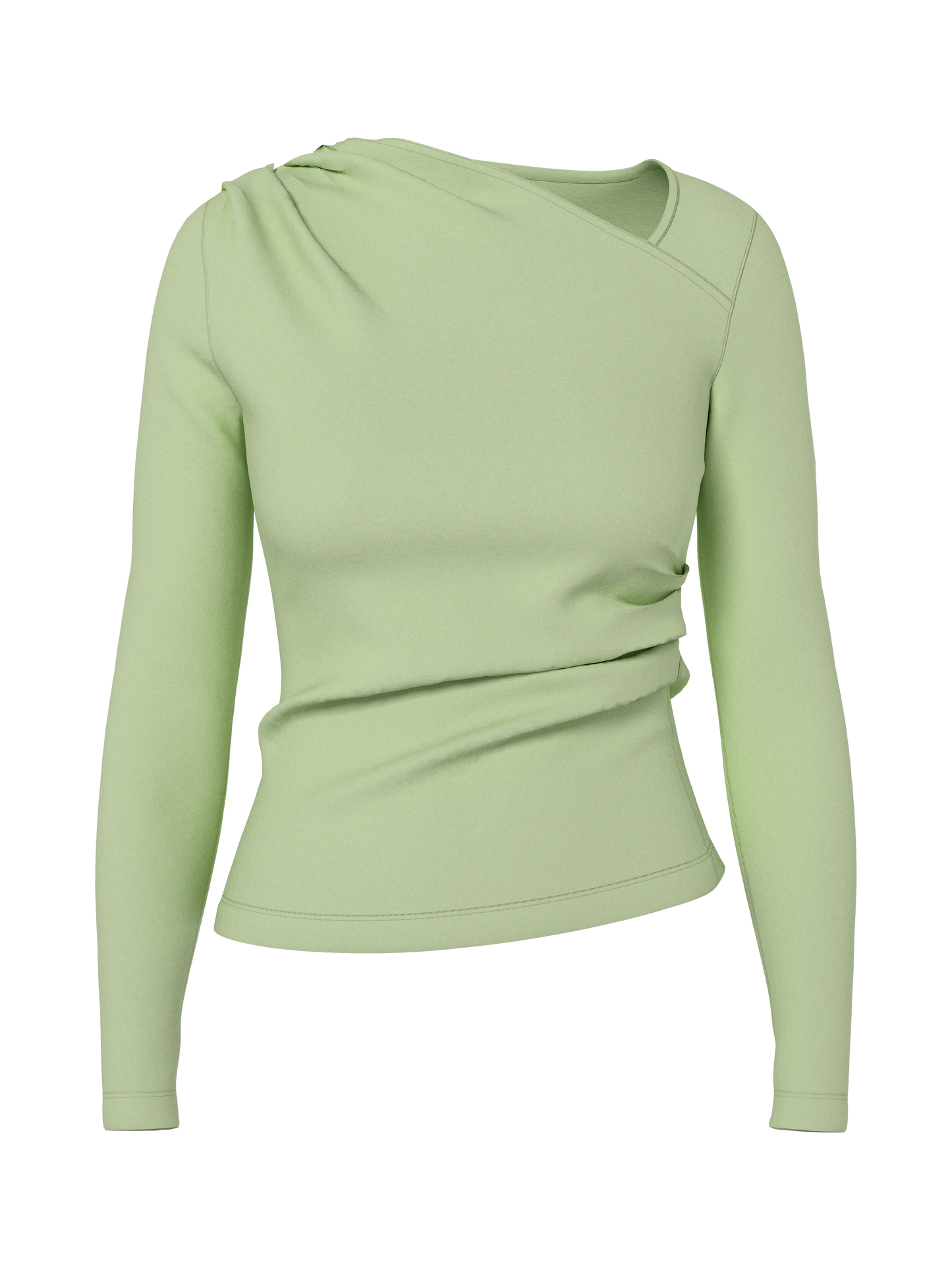 HYPEDROP ROSALIE DRAPED TOP | GROEN